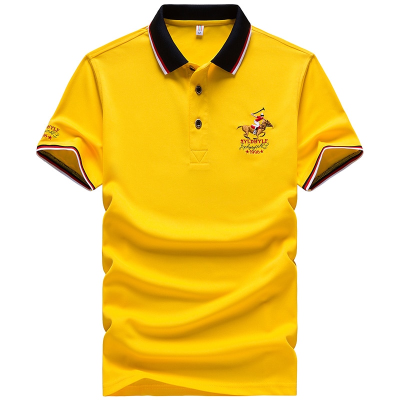 Summer New Men Polo Shirt Embroidery Polo Shirt Men Casual Polo Shirt ...